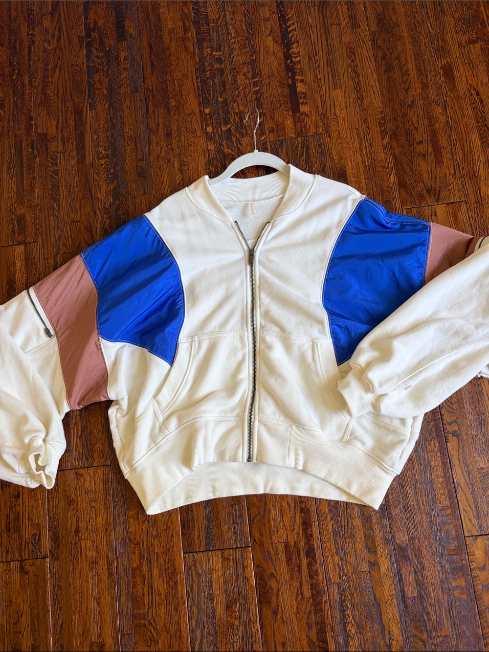 FP Movement by Free People Hot Track Stripe Varsity Jacket